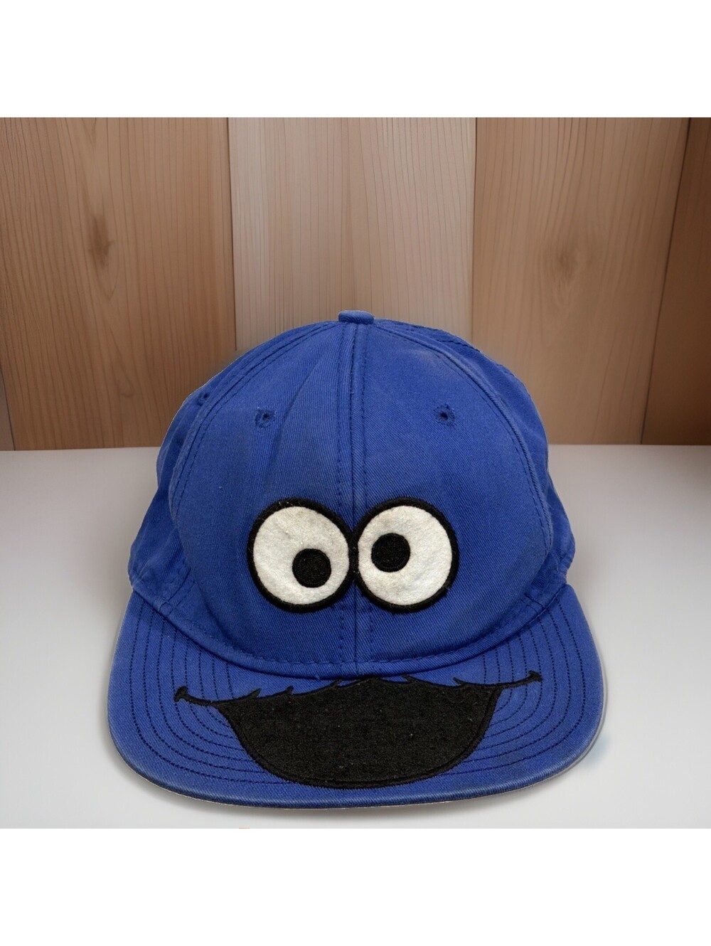 Vintage Sesame Street Cookie Monster Blue Baseball Cap